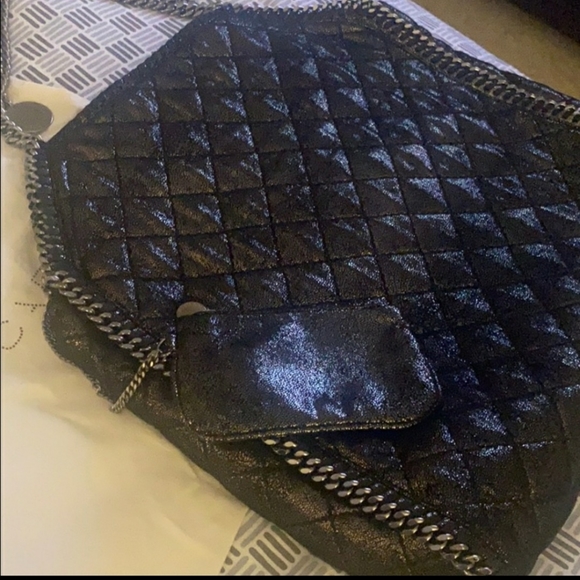 Stella McCartney Falabella Quilted Gunmetal - Picture 10 of 12